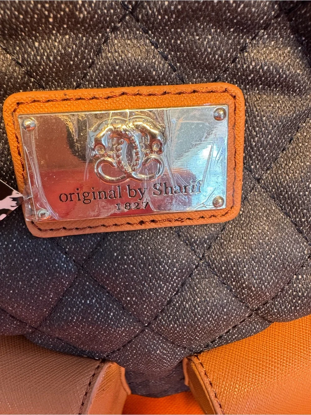NWT Original by Sharif Quilted Denim Convertible Shopper/Crossbody/Backpack